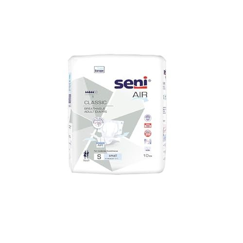 Seni Air Classic Adult Diapers L - 10pcs | Economy | Air Breathable | High Absorbency | Odour Stop | Comfort & Skin Friendly | Derma tested - Image 1