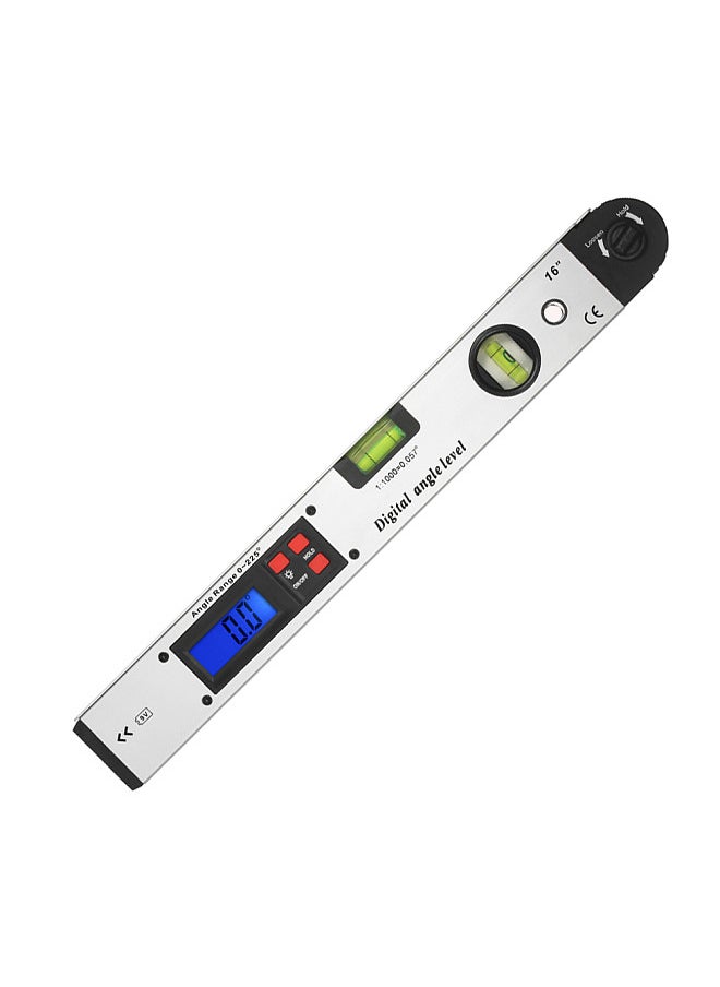 Generic 0-225 Degree Digital Angle Level Meter Angle Finder Gauge 400mm 16inch Electronic Protractor Inclinometer with Dual Spiritlevel for Horizontal Vertical Measurement  - Image 1