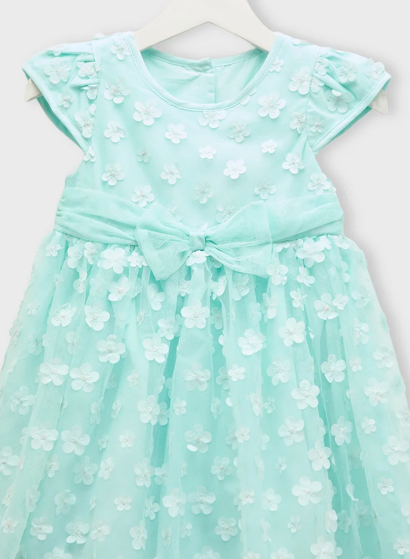 Ripples Floral Tulle Party Dress