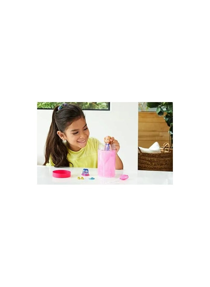 Generic Color Reveal Doll with 6 Surprises: Water Reveals Confetti Print Doll's Look & Color Change on Hair  - Image 4