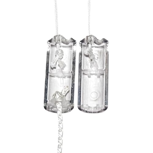 HomeAmore Condensers, 5 Pack for Blinds. Safety Tassels, Clear Slick Design. Modern Easy Blind Upgrade. Replace Your Old, Broken and Sun Damaged Ones Easily. Quick and Easy Fix. for Cords Upto 1.8mm. - Image 5