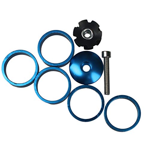 GANOPPER 1 1/8 inch Alumium Road Bike Stem Spacers MTB Headset Spacer with Bicycle Headset Top Cover Front Fork Stem Top Caps Stem Star Bolt - Image 3