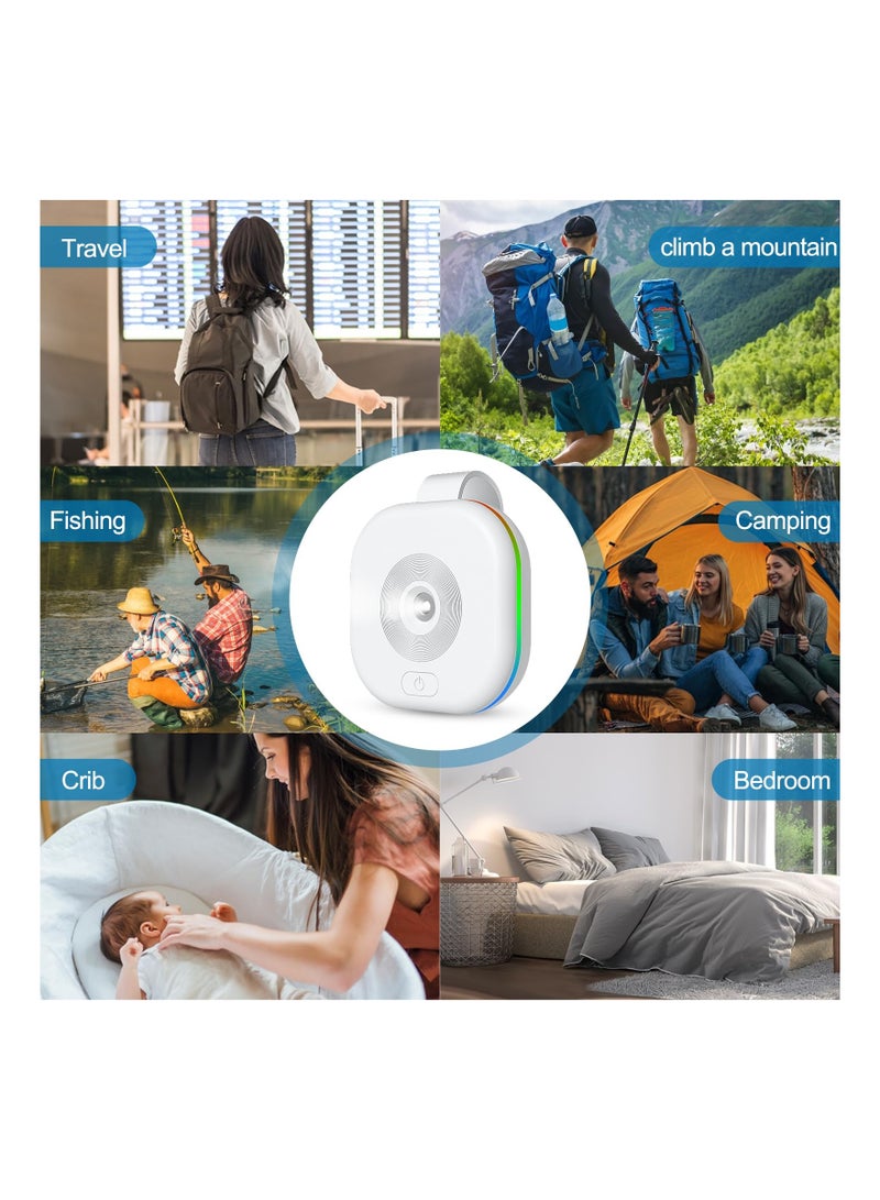 KASTWAVE Mosquito Repellent Bug Zapper Portable Intelligent Ultrasonic Insect Repellent Mosquito Zapper Ultrasonic Outdoor Mosquito Repellent Outdoor Zapper Mosquito Spary Can be Hung Zapper Indoor (White) - Image 4