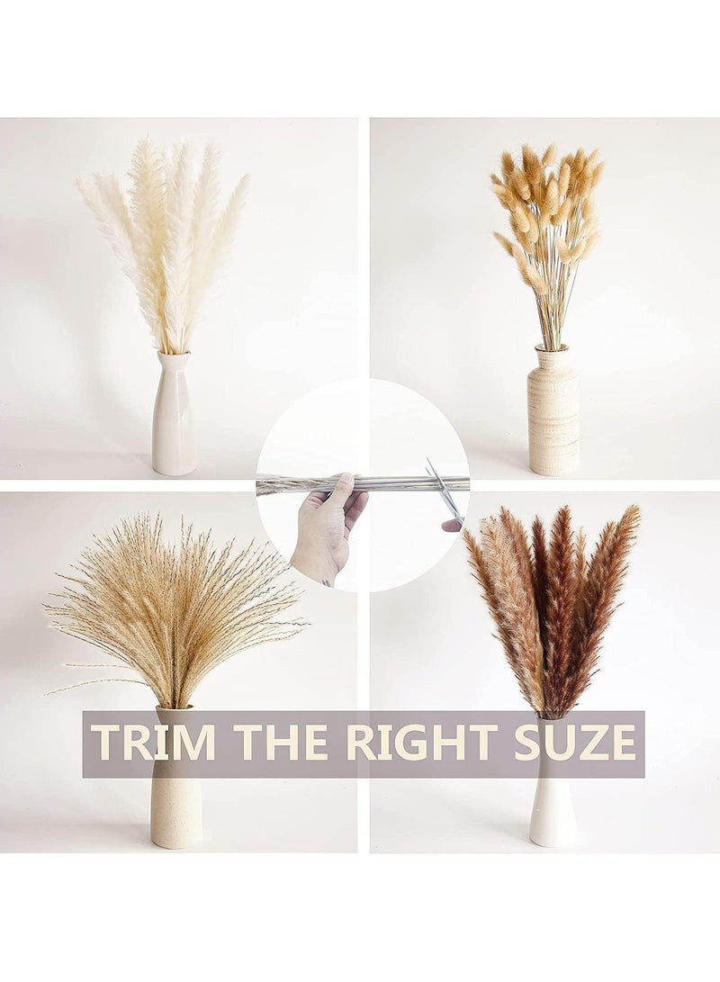 JOMILA 100 PCS Boho Pampas Grass, Naturally Dried Pompas, Pampas Grass Decor for Wedding , Boho Party Decorations, Table Decor - Image 4
