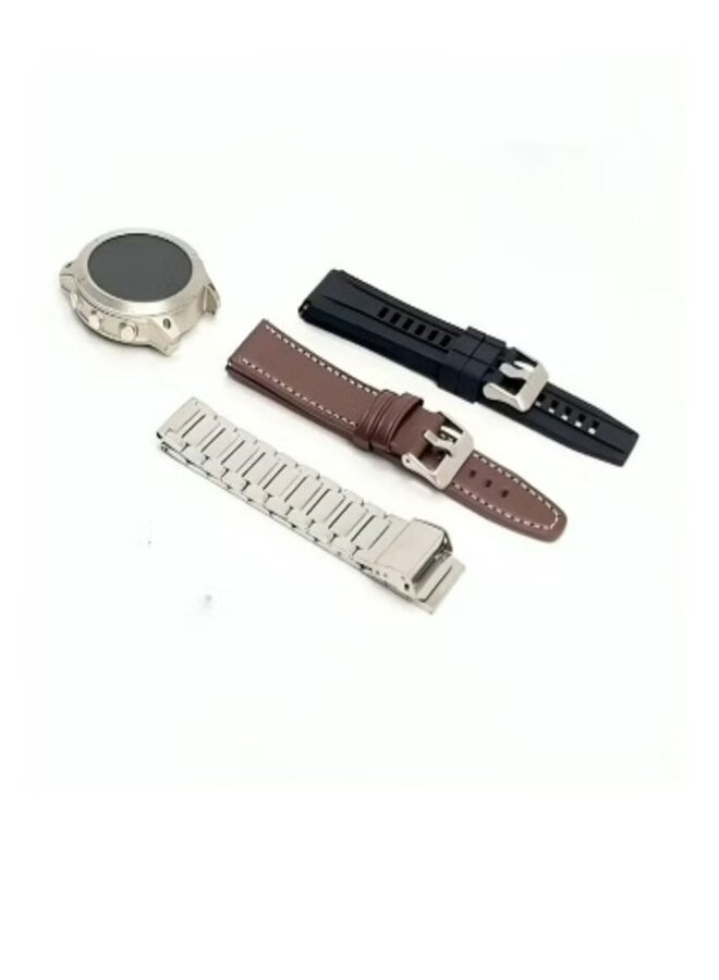 Haino Teko RW56 Round Screen Super Size AMOLED Display Smart Watch With 3 Pair Straps and Wireless Charger - Image 3