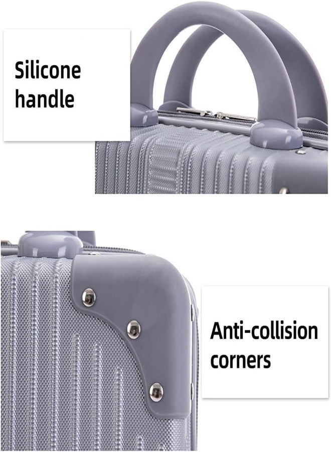 SHREEVOKE 14in Portable Makeup Travel Case | Hand Luggage Cosmetic Bag, Small Carrying Makeup Suitcase for Train, Travel, Camping, and Daily Use - Image 3