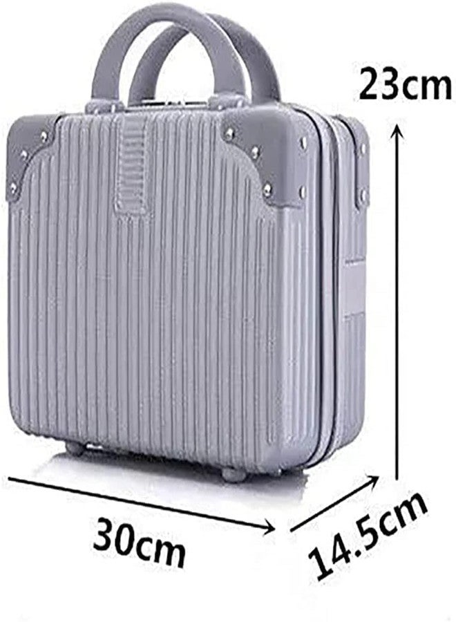 SHREEVOKE 14in Portable Makeup Travel Case | Hand Luggage Cosmetic Bag, Small Carrying Makeup Suitcase for Train, Travel, Camping, and Daily Use - Image 2