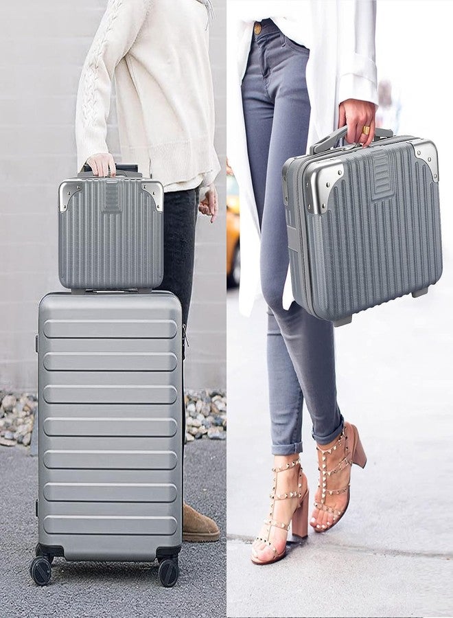 SHREEVOKE 14in Portable Makeup Travel Case | Hand Luggage Cosmetic Bag, Small Carrying Makeup Suitcase for Train, Travel, Camping, and Daily Use - Image 5