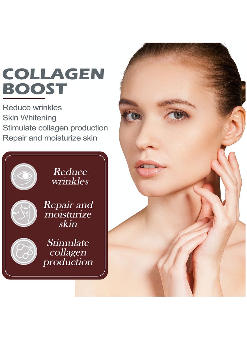 OUHOE Collagen Anti-aging Essence, 30ml Collagen Boost Anti Aging Face Serum Moisturizer, Hydrating Moisturizing Anti-wrinkle Essence for Skin Tightening, Brightening & Hydrating - Image 2