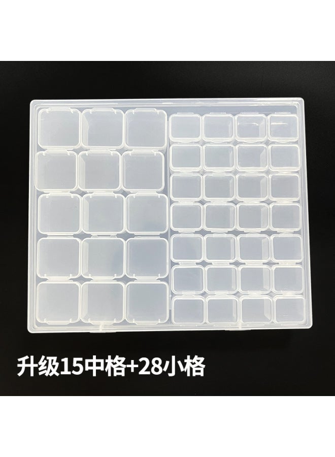 Desktop Storage Finishing Box elry Box Anti-oxidation Transparent Portable Earring Necklace Nail elry Storage Box