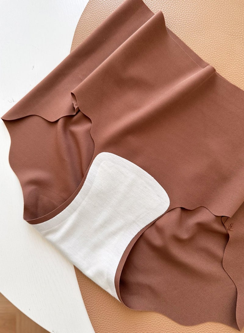 أسيف M-XL 7A ملابس داخلية رائعة غير مرئية غير ملحومة، سراويل داخلية نسائية رقيقة من الحرير الحرير المضاد للبكتيريا من دودة الحرير متوسطة الخصر قابلة للتنفس - Image 5