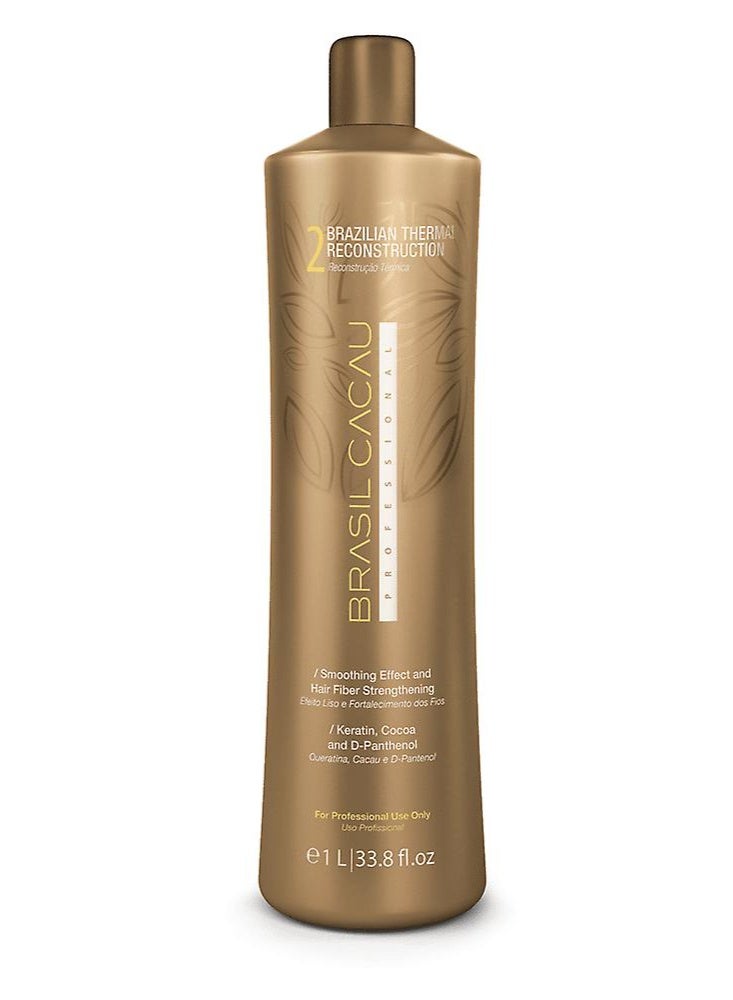 Brasil Cacau Step 2 - Brazilian Thermal Reconstruction 1L: Advanced Keratin Technology for Intense Hair Repair and Smoothness - Image 1