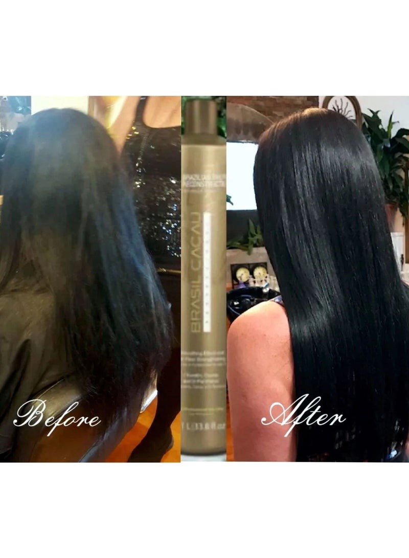 Brasil Cacau Step 2 - Brazilian Thermal Reconstruction 1L: Advanced Keratin Technology for Intense Hair Repair and Smoothness - Image 2