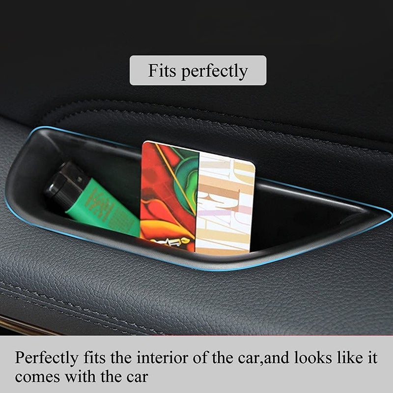 Vesul Black Front Row Door Side Storage Box Handle Pocket Armrest Phone Container Fits on Mercedes Benz E Class E350 E400 E500 E63 AMG W212 2010 2011 2012 2013 2014 2015 - Image 4