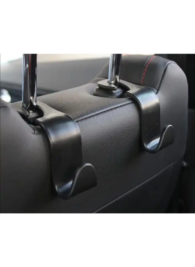 EasyLife 4 Pieces Car Seat Headrest Hooks Universal Car Back Seat Organizer Hanger Storage Hook Black for Handbag, Purse, Grocery Bags  - Image 4