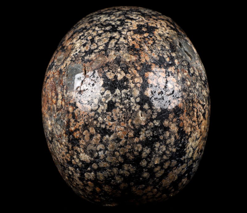 Skullis Skullis 5.0"" Snowflake Obsidian Carved Crystal Skull  Hand Carved Gemstone Fine Art Sculpture  Reiki Healing Stone Statue.1397 Z8  - Image 5