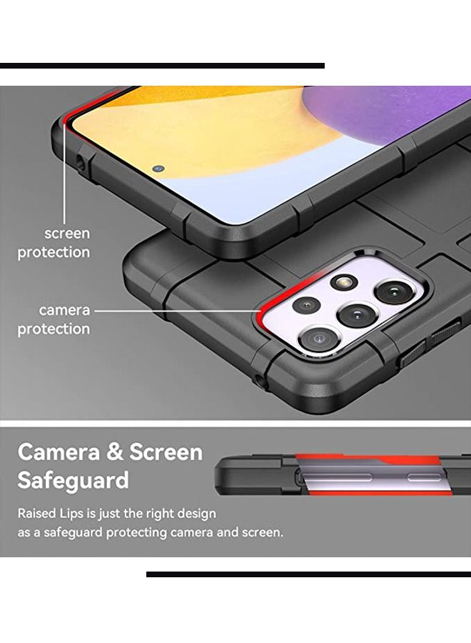 RUGGED SHIELD for Samsung A73 5G Case,Shockproof Galaxy A73 Case, Heavy Duty Drop Protective Samsung Galaxy A73 5G Phone Case, Anti-Scratch Tough Slim TPU Bumper Phone Cover-Black - Image 4