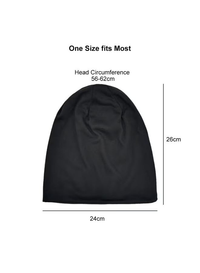 Cuken 4pcs Slouchy Beanie Hat for Women Men, Lightweight Oversize Large Cap - Image 2