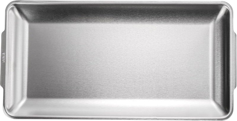 ZENFUN 3 Packs 304 Stainless Steel Serving Platters Rectangle Metal Dinner Plates with Handles Decorative Organizer Trays for BBQ Dining Party Buffet Appetizer Serving126 x 63 - Image 3