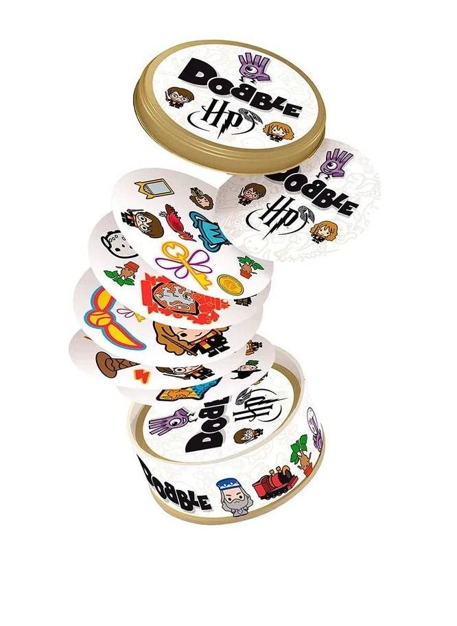 DOBBLE - Harry Potter Dobble Card Game Ages 6 and above 2 to 8 Players 15 Minutes Playing Time - Image 1