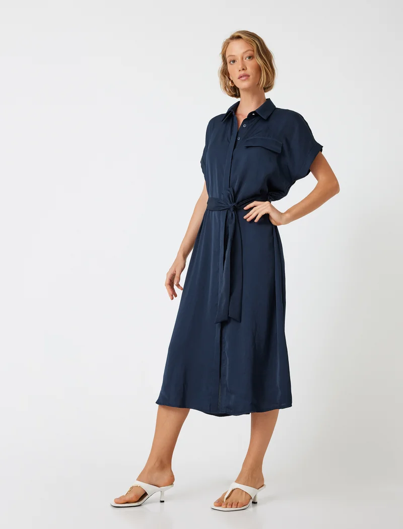 KOTON Midi Shirt Dress