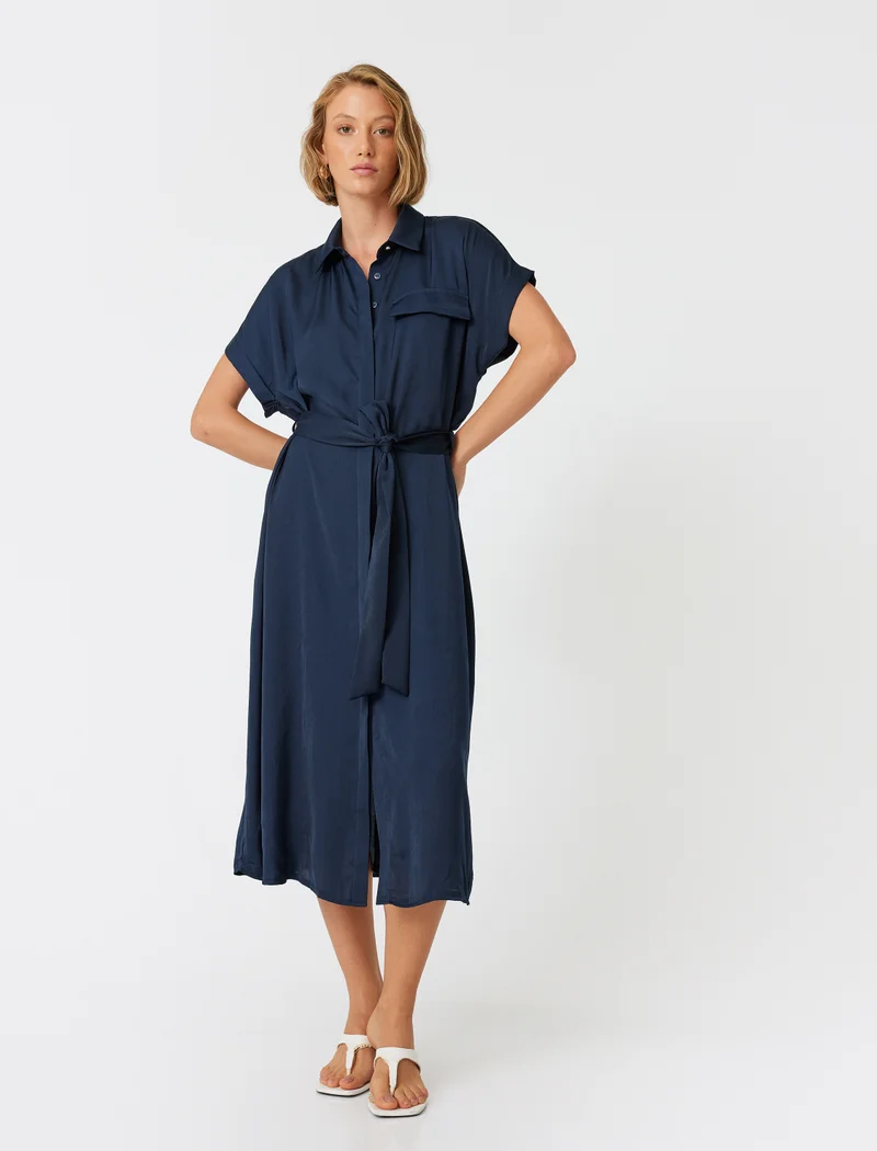 KOTON Midi Shirt Dress