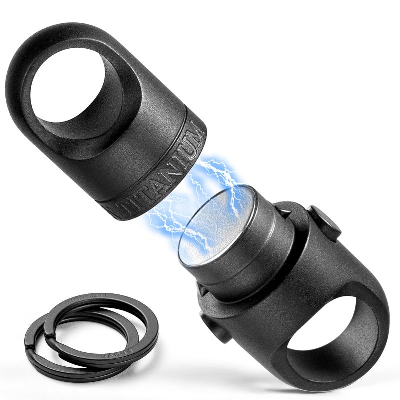 FEGVE Titanium Magnetic Quick Release Keychain AntiDrop Detachable Magnet Key Chain for Daily Outdoor - Image 2