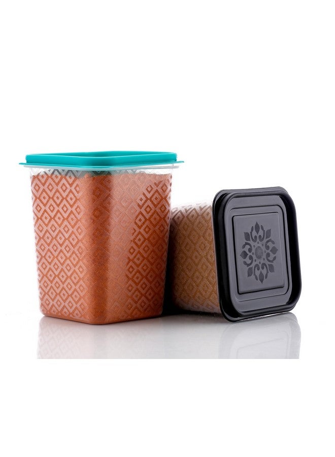 HINDSTAR Multipurpose Plastic Storage Jars and Kitchen Mate Classic Containers | BPA-Free, Airtight Kitchen Container Set for Spices, Grains - Transparent (500ml, 750ml, 1000ml, Set of 12) - Image 4