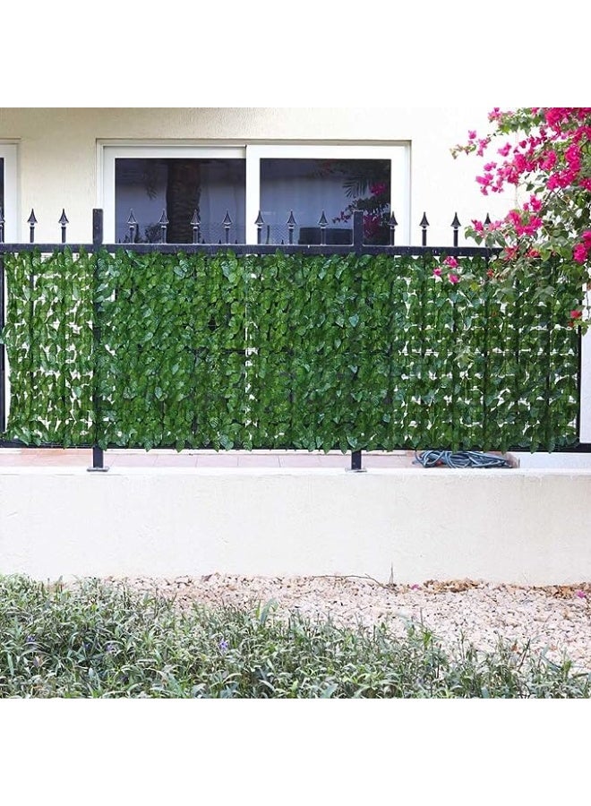HOME TASTE Artificial Ivy Privacy Fence Roll 100×100 cm – UV-Resistant High-Density Faux Ivy Leaf Panel for Garden, Balcony & Wall Decoration  - Image 5