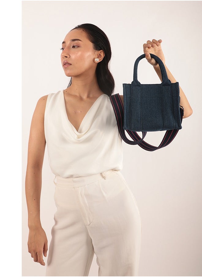 earthbags - Cara Mini Canvas Bag Denim - Image 1