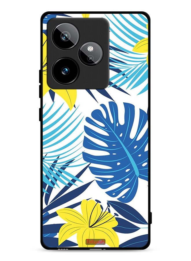 Tolwak Realme GT 7T 5G Protective Case Cover Feather And Flower Art