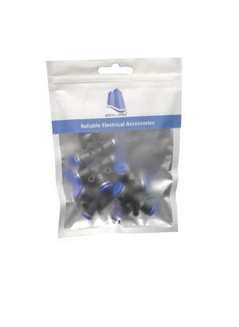 بي يو وصلات مواسير PU أنبوب هوائي من مادة البولي يوريثين دفع لتوصيل حزمة تي من 5 ، 10 مم - Image 1