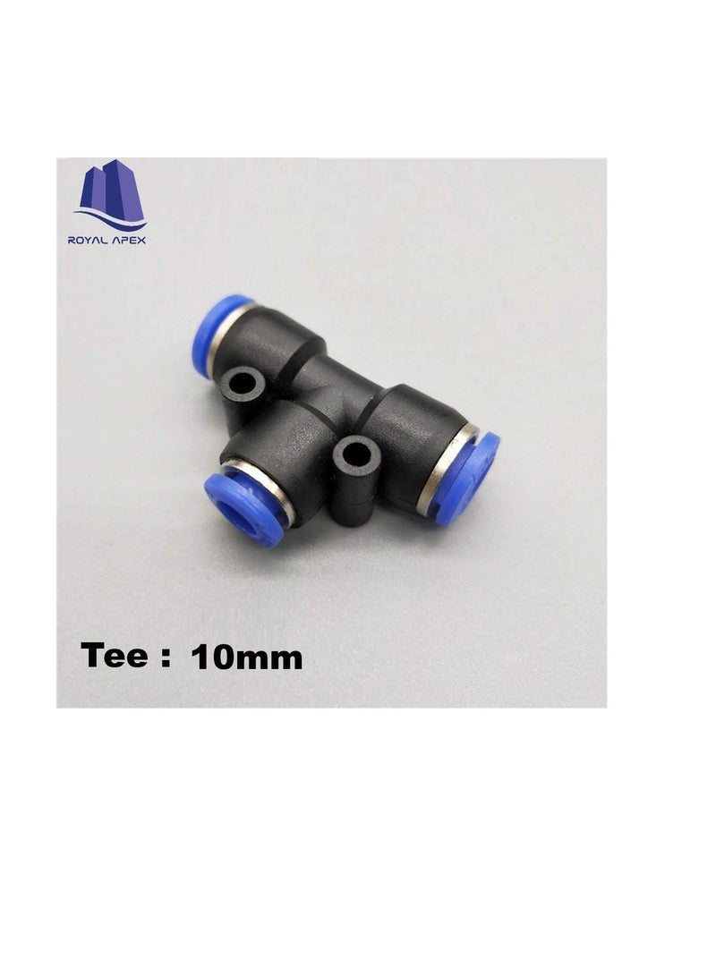 بي يو وصلات مواسير PU أنبوب هوائي من مادة البولي يوريثين دفع لتوصيل حزمة تي من 5 ، 10 مم - Image 3