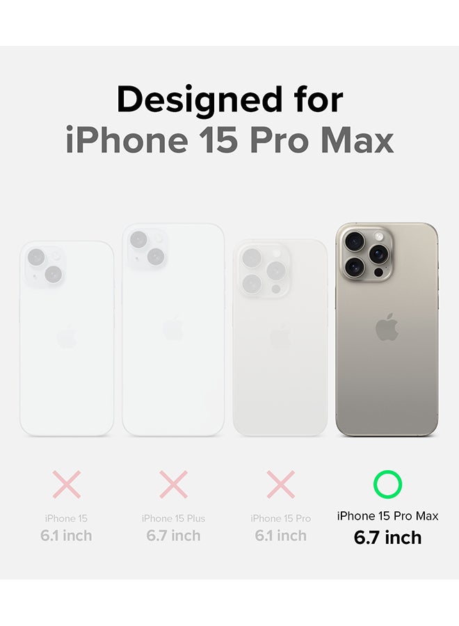 رينجك جراب Onyx Magnetic متوافق مع iPhone 15 Pro Max، جراب معزز بقبضة قوية ومرنة من مادة TPU المقاومة للصدمات ومتينة من مادة TPU - Image 2
