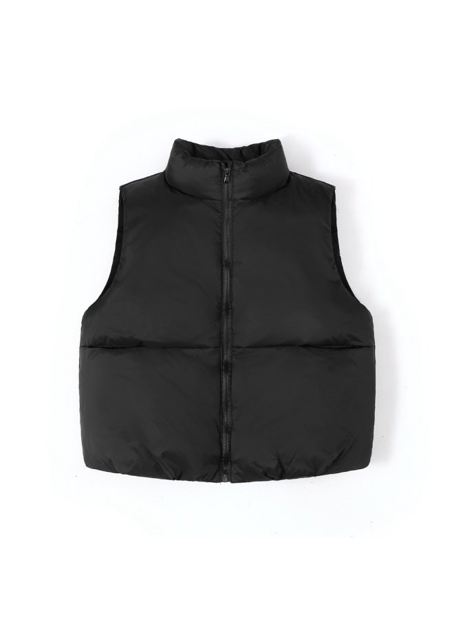 New Autumn And Winter Style Men's Women's Children's Unisex Versatile Vest Down Jacket For Warmth Kids Waistcoat Vest - Image 1