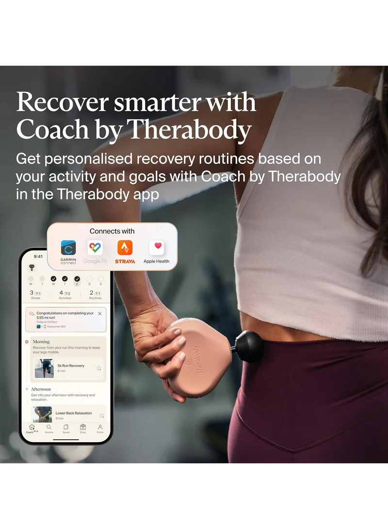 Therabody  Theragun Mini by Therabody (3rd Generation) – Ultra-Portable Massage Gun and Travel Essential for Fast, Effective Pain and Tension Relief Anywhere, Desert Rose  | Best Price UAE
