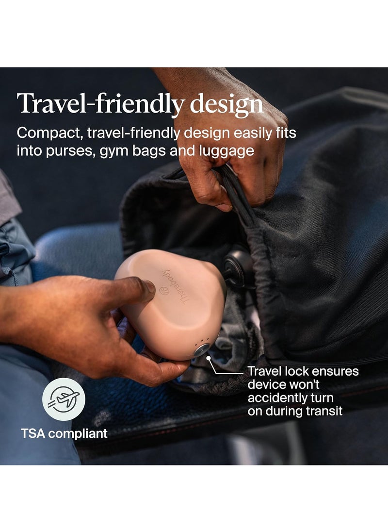 Therabody Theragun Mini by Therabody (3rd Generation) – Ultra-Portable Massage Gun and Travel Essential for Fast, Effective Pain and Tension Relief Anywhere, Desert Rose  - Image 4