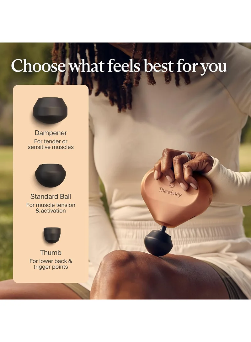 Therabody  Theragun Mini by Therabody (3rd Generation) – Ultra-Portable Massage Gun and Travel Essential for Fast, Effective Pain and Tension Relief Anywhere, Desert Rose  | Best Price UAE