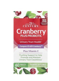 21st CENTURY Cranberry with Probiotics 60 Tablets  - Image 1