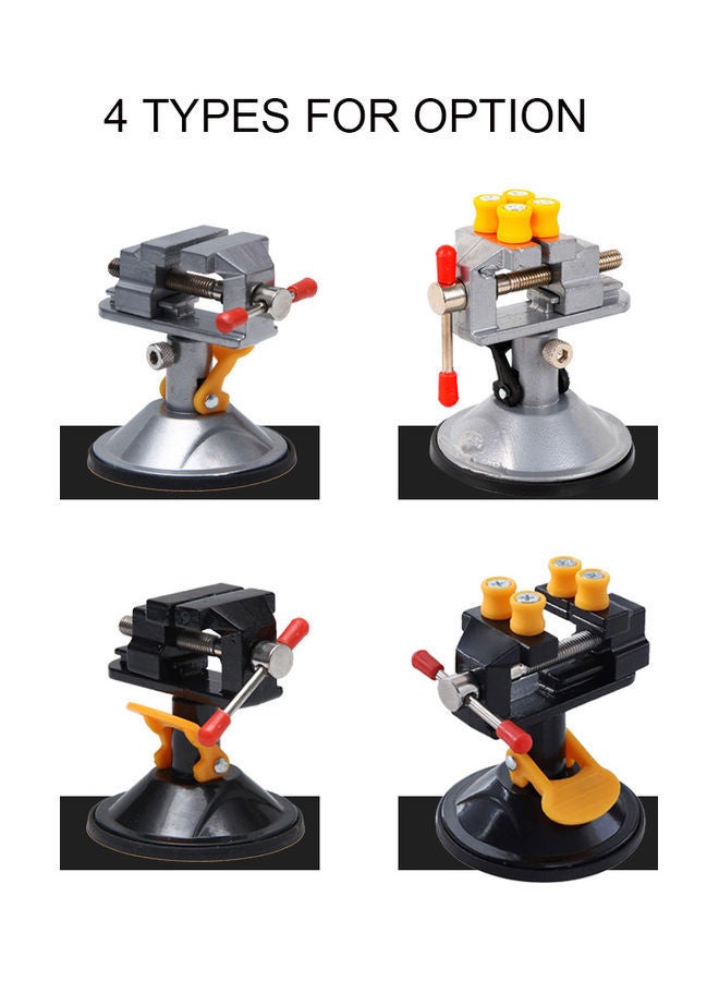 Loquat Mini Suction Vise Clamp Silver/Orange/Red - Image 2