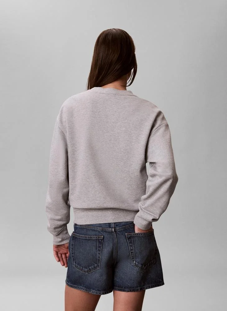 Calvin Klein Jeans Monologo French Terry Crew Neck Jumper