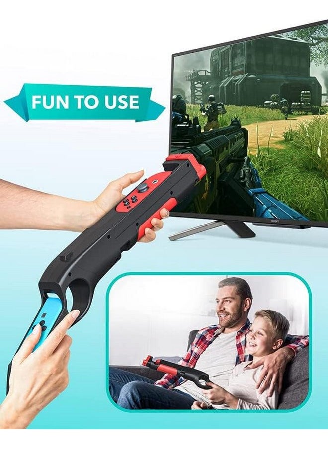 Skywin Gun Controller For N Switch Joycons Compatible With Nintendo Switch Gun Shooting Games (Black)  - Image 2