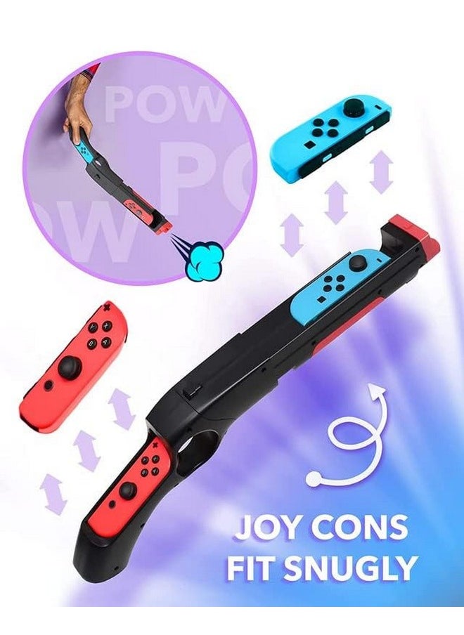 Skywin Gun Controller For N Switch Joycons Compatible With Nintendo Switch Gun Shooting Games (Black)  - Image 4