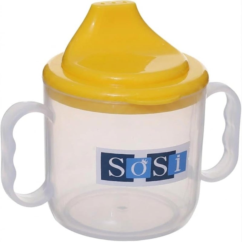 Cup With Handle For Kids With Hard Spout, Yellow DR-A-553
