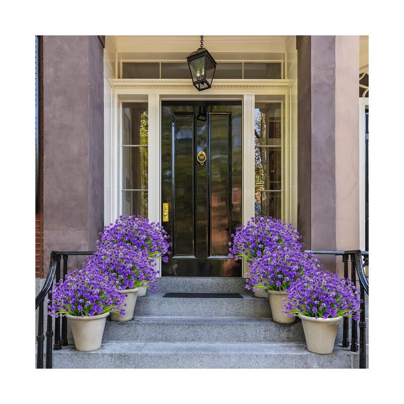 24PCS Artificial Flowers for Outdoor,No Fade Fake Plastic Flowers Faux Plants for Decoration Hanging Planters Indoor Outside Garden Porch Window Box Home Wedding Farmhouse - Image 4