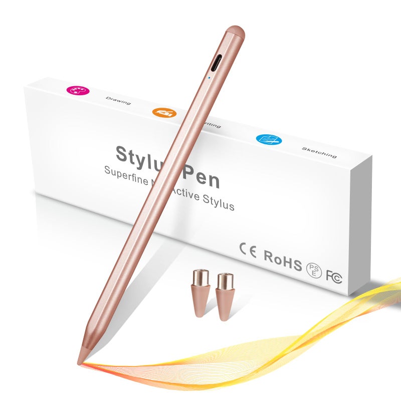 Edivia Active Stylus Pencil for Samsung Galaxy Tablet A9 A8 A7New Plastic Point Tip with Precise and Accurate Drawing Pencil Compatible with Samsung Galaxy Tablet A9 A8 A7 Stylus PenPink - Image 2