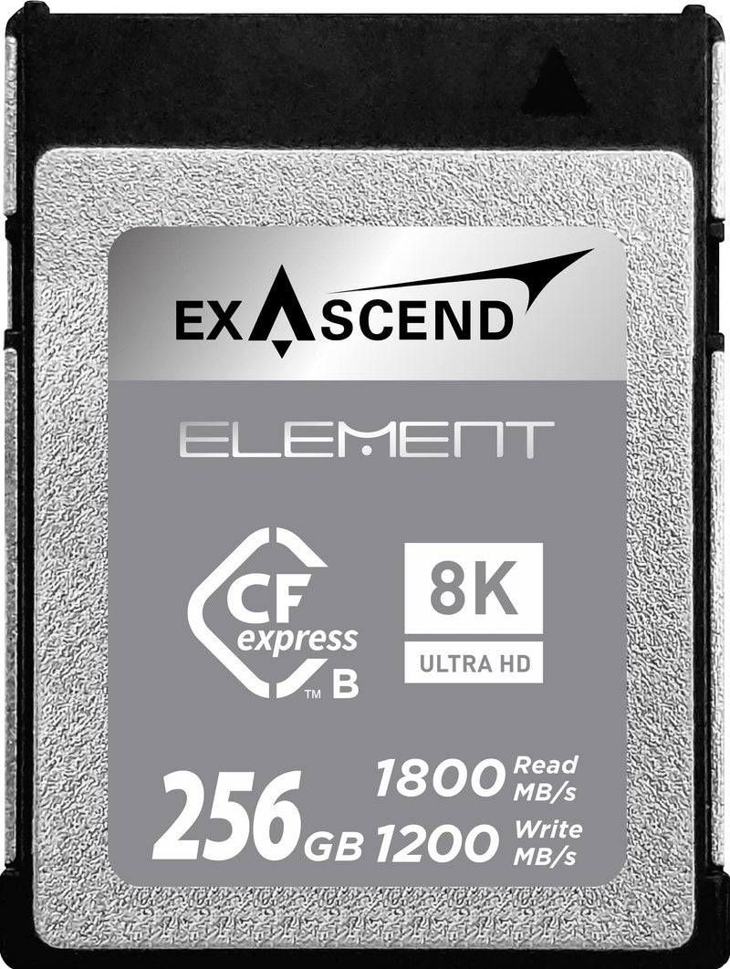 Exascend بطاقة Exascend CFexpress من نوع B بسعة 256GB / 512GB / 1TB، سرعة قراءة مستمرة 1,800MB/s، متوافقة مع كاميرات كانون، نيكون، باناسونيك وغيرها. - Image 1