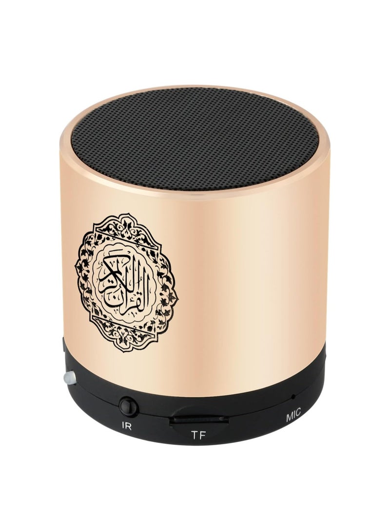 Portable Digital Quran Speaker,Anlising Quran Speaker with Remote Control,Quran Speaker MP3 Player,Quran Translator,USB Rechargeable,8GB,over 18 Reciter and 15 Translations Available(Gold)  - Image 4