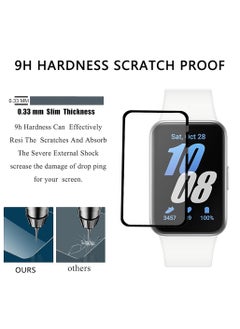 KASTWAVE 3 Pack Compatible for Samsung Galaxy Fit 3 Watch Screen Protector, 3D Full Coverage [Easy Installation Frame] Waterproof Bubble-Free HD Clear Film for Galaxy Fit 3  - Image 4