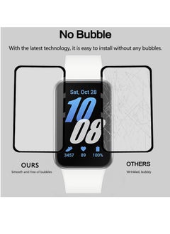KASTWAVE 3 Pack Compatible for Samsung Galaxy Fit 3 Watch Screen Protector, 3D Full Coverage [Easy Installation Frame] Waterproof Bubble-Free HD Clear Film for Galaxy Fit 3  - Image 5